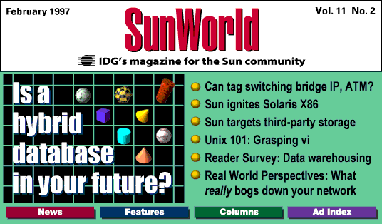 [SunWorld Online February 1997 table of contents]