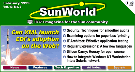 [SunWorld February 1999 table of contents]