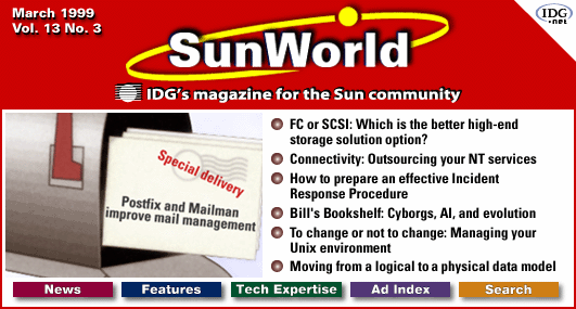 [SunWorld March 1999 table of contents]