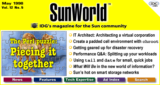 [SunWorld May 1998 table of contents]