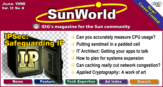 [SunWorld June 1998 table of contents]