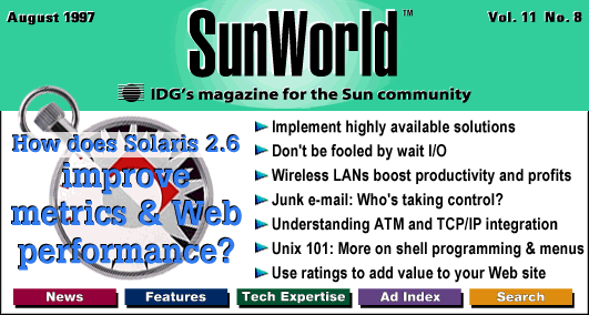 [SunWorld August 1997 table of contents]