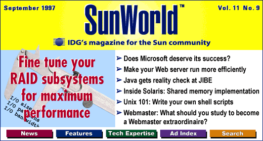 [SunWorld September 1997 table of contents]